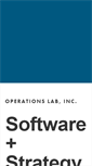 Mobile Screenshot of operationslab.com